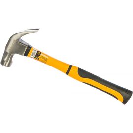 Молоток-гвоздодёр Вихрь 73/6/8/8 450гр, фиберглассовая двухкомпонентная ручка, с магнитом 