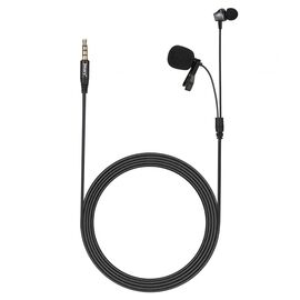  Микрофон JMARY MC-R5, петличный, Jack 3.5mm, 1м, черный 
