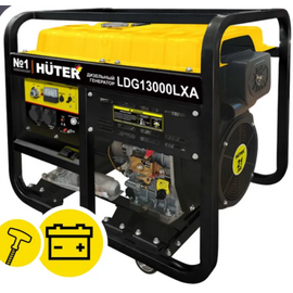  Электрогенератор дизельный LDG 13000LXА Huter 