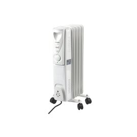  Обогреватель масляный SONNEN DFS-05, 1000Вт, 5 секций, белый, 453497 
