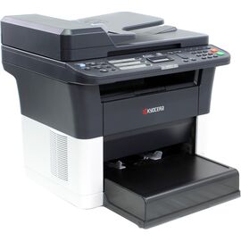  МФУ Kyocera FS-1125MFP, принтер/сканер/копир/факс, A4, печать лазерная черно-белая, двусторонняя, 25 стр/мин ч/б, 1800x600 dpi, подача: 251 лист., вывод: 100 лист., память: 64 Мб, Ethernet RJ-45 