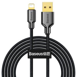  Кабель USB BASEUS Ice Porcelain Series USB - Lightning, 2.4А, 10.5W, 2 м, черный 