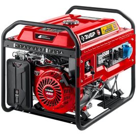  Генератор ЗУБР СБА-5500 бензиновый с автозапуском 