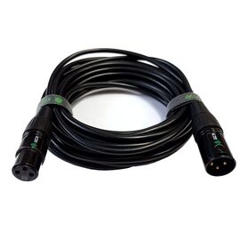  Кабель аудио Greenconnect GCR-53353 микрофонный XLR M/XLR F 1.5m черный 