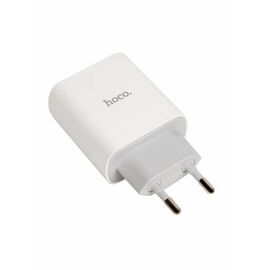  СЗУ HOCO C80A Plus Rapido PD20W, QC3.0, Type-C + lightning (белый) 