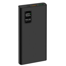  Внешний аккумулятор PERO PB05 10000 mAh, Li-Pol, output USB-C + 2 USB-A, черный 