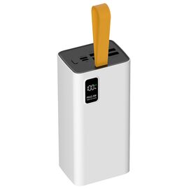  Внешний аккумулятор PERO PB08 40000 mAh, Li-Pol, output USB-C + 4 USB-A, белый 