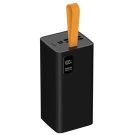  Внешний аккумулятор PERO PB09 50000 mAh, Li-Pol, output USB-C + 4 USB-A, черный 