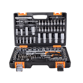  Набор инструментов Вихрь 1/2", 1/4", CrV, в кейсе 108предм (73/6/7/8) 