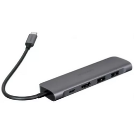  USB Hub UGREEN CM195 15214 USB-C to HDMI 4K 30Hz +2*USB 3.0 A+ USB-C +SD/TF+PD Converter space gray 