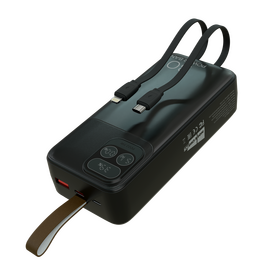  Внешний аккумулятор 30000mAh 1USB 3.0A 22.5W PD More choice PB55-30 с кабелем (Black) 