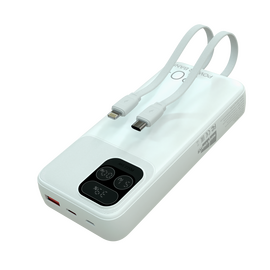  Внешний аккумулятор 20000mAh 1USB 3.0A 22.5W PD More choice PB55-20 с кабелем (White) 