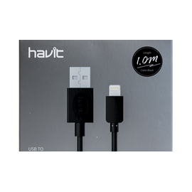  Кабель USB-LIGHTNING HAVIT HV-CB8510 2.0 A. 1.0 m. Чёрный 