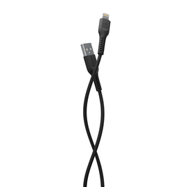  Дата-кабель USB 2.0A для Lightning 8-pin More choice K16i TPE 1м (Black) 