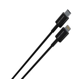  Дата-кабель Smart USB 2.4A PD30W быстрая зарядка для Lightning 8-pin Type-C More choice K71Si TPE 2м (Black) 
