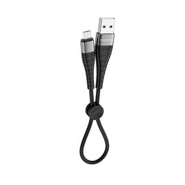  Дата-кабель USB 5.0A для micro USB Borofone BX32 нейлон 0.25м (Black) 