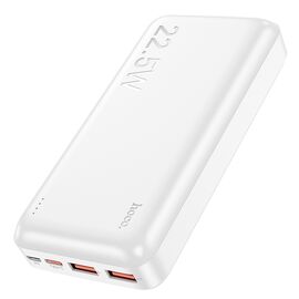  Внешний аккумулятор 20000mAh 2USB+ Type-C 3.0A PD 22.5W c LED-индикатором Hoco J101A (White) 