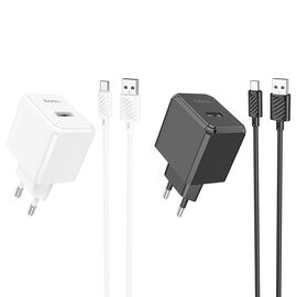 СЗУ 1USB 2.1A для Type-C Hoco CS11A 1м (Black) 