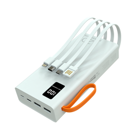  Внешний аккумулятор 20000mAh 2USB 2.1A More choice PB22-20 с кабелем (White) 