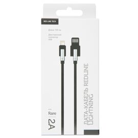  Дата-Кабель Red Line Rare USB - Lightning, черный 