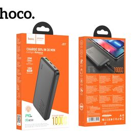  Внешний аккумулятор 10000mAh 2USB PD 20W+QC3.0 быстрая зарядкас LED-индикатором Hoco J87 (Black) 