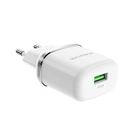  Сетевое зарядное устройство 1USB 3.0A QC3.0 быстрая зарядка Borofone BA36A (White) 