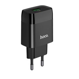  Сетевое зарядное устройство 1USB 3.0A QC3.0 быстрая зарядка Hoco C72Q (Black) 