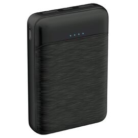  Внешний аккумулятор PERO PB01 5000 mAh, Li-Pol, output 2xUSB-A 2.1A, черный 