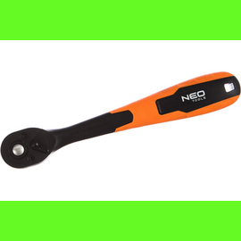  Трещотка NEO Tools 08-513 изогнутая 3/8" 200 мм, корпус из композита ПП, храповой механизм из стали CrMo 