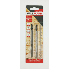  Полотно для лобзика WILLMARK T301CD Раб.длина 91мм, чистый тонкий рез(упак по 2шт)(40951К) 
