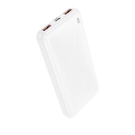  Внешний аккумулятор 10000mAh 2USB+Type-C PD 20W+22,5W быстрая зарядка LED Borofone BJ56 (White) 