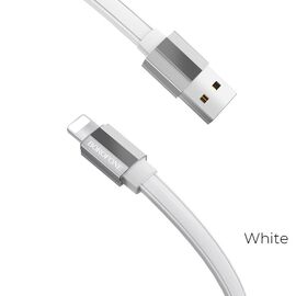  Дата-кабель BOROFONE BU8 Glory lightning 1м (белый) 