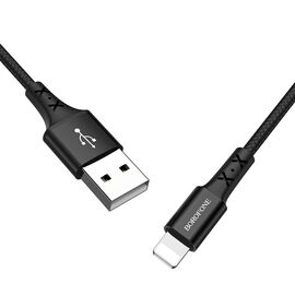  Дата-кабель BOROFONE BX20 Enjoy Lightning, 1м (чёрный) 