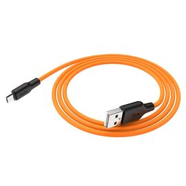  Дата-кабель HOCO X21 Plus micro 1м (чёрно-оранжевый) 