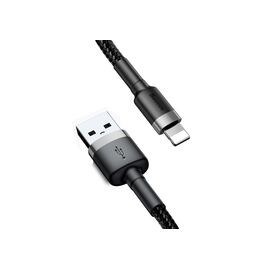  Дата-кабель BASEUS Cafule (CALKLF-RG1) lightning 2A 3м серо-чёрный 