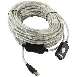  Кабель Vcom VUS7049-20M USB2.0-repeater, удлинительный активный Am-Af 20м 