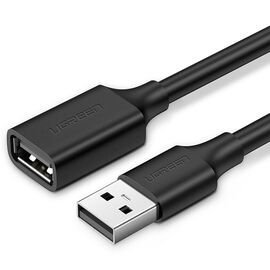  Кабель UGREEN US103 10315 USB 2.0 A Male to A Female Cable 1.5m Black 
