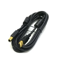  Кабель интерфейсный Bion BXP-CCF-USB2-AMBM-030, USB 2.0 AM/BM, позолоченные контакты, ферритовые кольца, 3м, черный 