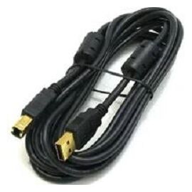  Кабель интерфейсный Bion BXP-CCF-USB2-AMBM-018, USB 2.0 AM/BM, позолоченные контакты, ферритовые кольца, 1.8м, черный 