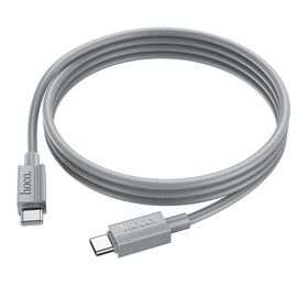  Дата-кабель HOCO X107 Favor 60W charging data cable Type-C + Type-C (серый) 