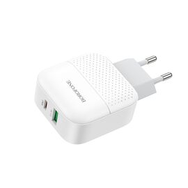  СЗУ BOROFONE BA46A Premium PD, QC3.0 charger (EU) (белый) 