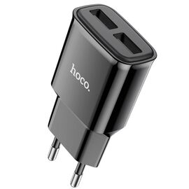  СЗУ HOCO C88A Star round, 2USB, 2.4A (черный) 