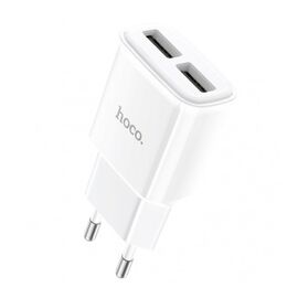  СЗУ HOCO C88A Star round, 2USB, 2.4A (белый) 
