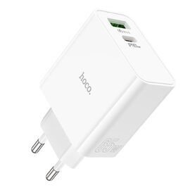  СЗУ HOCO C113A Аwesome 2USB, PD65W, 1A1C, (EU) (белый) 