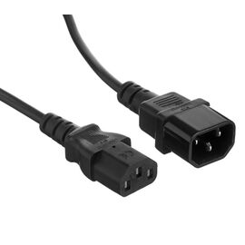  Кабель монитор - компьютер (UPS- устройство) ExeGate Power EC-0,5P EP280620RUS (IEC 320 C13- C14, VDE-250V-3*0.75mm2, медь, черный, 10A, 0.5м) 
