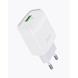  СЗУ HOCO C72Q Glorious, 1USB, QC3.0 + Type-C (белый) 