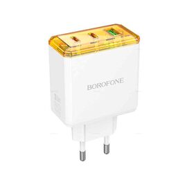  СЗУ BOROFONE BAS34A Treasure PD65W(2C1A) charger(EU) (белый) 