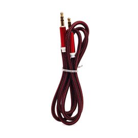  Кабель AUX (папа-папа) - AU111 100см  (red) (122557) 