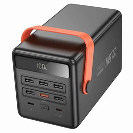  Аккумулятор внешний резервный HOCO J142 Surpass 22.5W+PD20W fully compatible power bank 100000mAh (чёрный) 