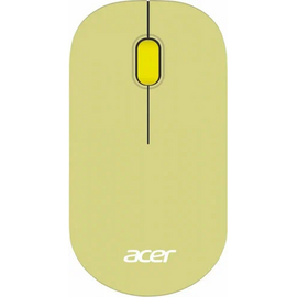  Мышь Acer OMR205 зеленый/желтый оптическая (1200dpi) беспроводная USB для ноутбука (2but) 